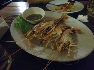 Salt & Chilli prawns